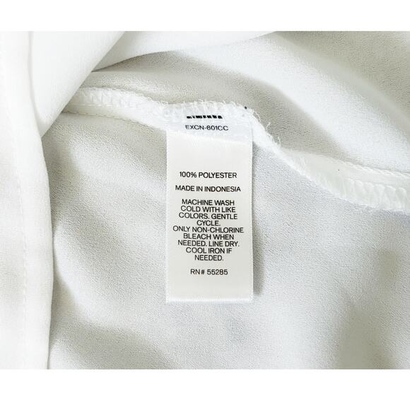 Express White Sleeveless 1/2 Zip Collared Blouse Womens Size XL - Picture 4 of 7